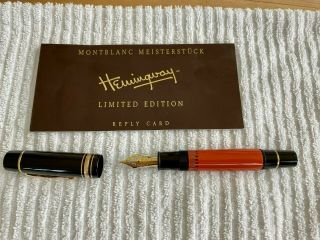 Montblanc Hemingway Fountain Pen 1992 Writers Series Limited Edition -