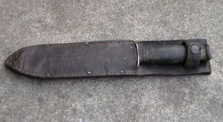 Old Relic Us Military Ww2 Era Case Combat Fighting Knife In