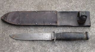 Old Relic US Military WW2 era CASE Combat Fighting Knife in 3