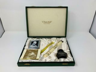 Conway Stewart Churchill Limited Edition Fountain Pen,  092/500,  C.  20th Century