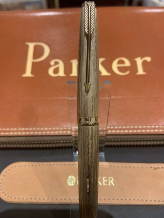 Parker 61 Presidential 9ct Solid Gold Fountain Pen - Waterdrop - Stunning