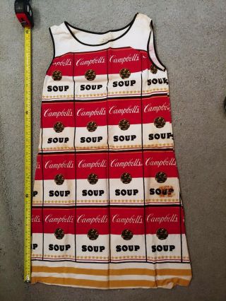 VINTAGE CAMPBELL ' S SOUP THE SOUPER PAPER DRESS ANDY WARHOL Circa 1960 ' s 5