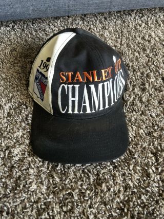 Rare 1994 York Rangers Stanley Cup Champions Hat Vintage Patch