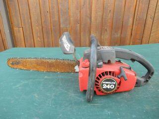Vintage Homelite 240 Chainsaw Chain Saw With 15 " Bar
