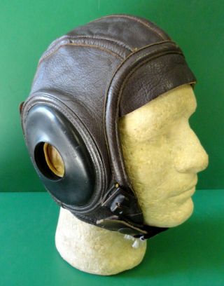 Naval & Marine Aviator’s Leather Flying Helmet -