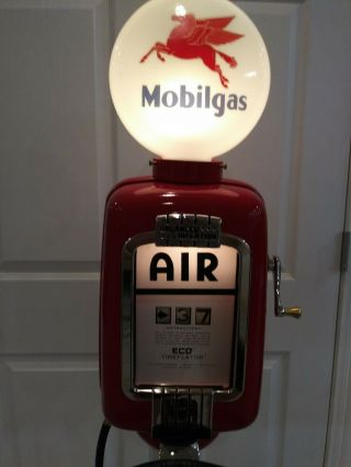 Vintage MobilGas Eco Air Meter Tireflator Model 97 6