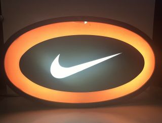 Vintage 1997 Nike Electric Light Up Sign Promo Dealer Display Sign - 25” Wide