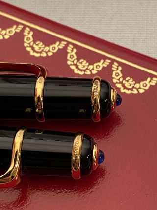 Cartier Leather Notebook Diabolo Ballpoint Pen And Mechanical Pencil Set 5
