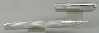 Lamy Persona Platinum Plated Fountain Pen - C.  2000 - 14kt Kugel Nib