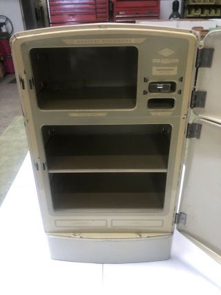 Vintage Tin Sheet Metal Kitchen Refrigerator Appliance Child Toy