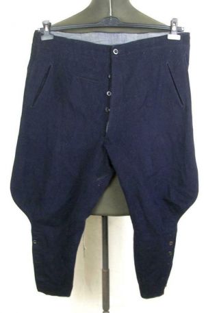 Ww2 Wwii German Air Force Lw Wl Luftwaffe Officer Dark Blue Breeches Trousers