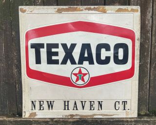 Vintage Texaco Sign Haven Connecticut Magnet Gas Station Oil England