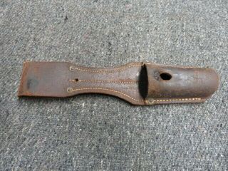 Pre Wwii German 98k Mauser Bayo Leather Frog - - Unit Marked - Dated 1935