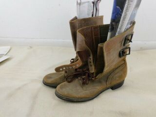 Unissued Ww 2 Us Army M - 1943 Combat Service Boots Size 9 1/2 Aaa