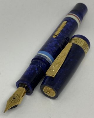 Delta Indigenous People Ainu Special Limited Edition Fountain Pen 18k M Restored