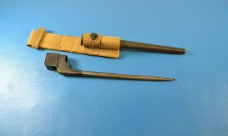 Wwii Canadian No 4 Mk Ii Long Branch Arsenal With Scabbard,  Gew Canvas Frog