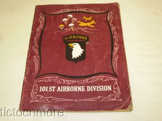 Us Wwii 101st Airborne Division History Booklet Stars & Stripes Paris 1944/45