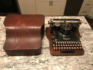 Hammond Multiplex Typewriter Early 1900’s & Wooden Case Serial 191886
