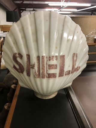 Shell Gas Pump Globe Light Vintage Glass Lens Service Station Garage Sign 2