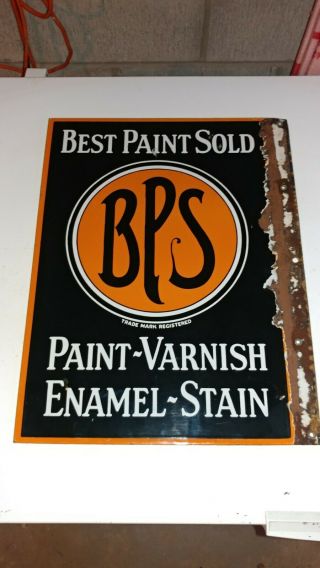 Porcelain Sign Bps Best Paint Varnish Enamel Stain