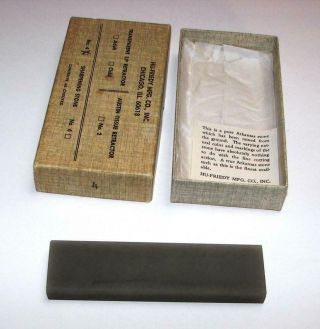 Vtg Dental Hu - Friedy Instrument Sharpening Arkansas Stone,  No.  4,  4 x 1 1/8 x 3/8 3