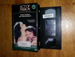 Act of Passion VHS vintage video Kris Kristofferson,  Marlo Thomas Never on dvd 2
