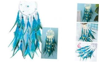 Dream Catcher,  Led Dream Catchers Feather Mobile For Bedroom Wall Hanging Home D