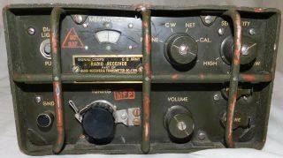 Signal Corps Radio Receiver Part Of Radio Receiver And Transmitter For Bc - 1306