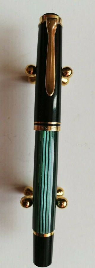 Vintage Fountain Pen Pelikan M 600 18 K - 750 Bicolor Nib 1990 - 1997