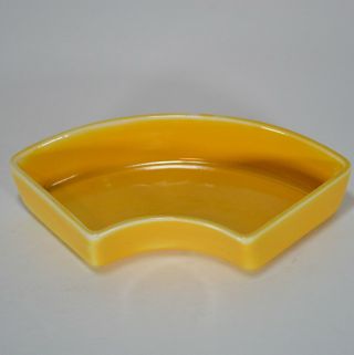Fiesta Ware Relish Tray Side Insert Yellow - Vintage - Wow
