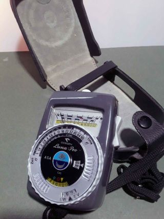 Vintage Gossen Luna Pro Sbc Incident & Reflected Light Meter W/ Case22
