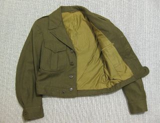 US ARMY ww2 ike jacket 1944 Phila.  QM Depot 36S 85th infantry div 3