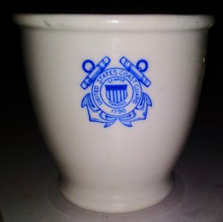 1945 Uscg United States Coast Guard Egg Cup Custard Jackson China