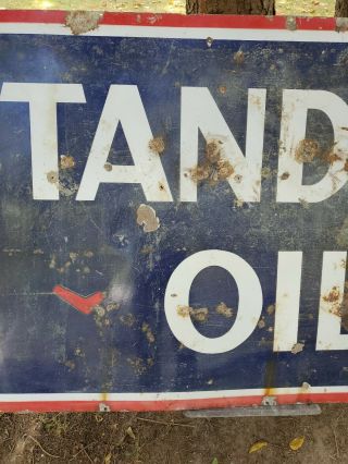 STANDARD OIL SIGN / Porcelain / Vintage / Gas & Oil 3
