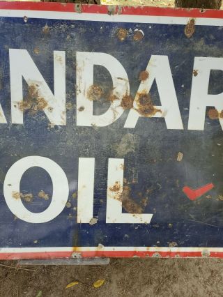 STANDARD OIL SIGN / Porcelain / Vintage / Gas & Oil 4
