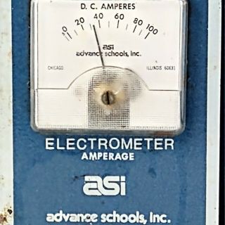 Vintage ASI Electrometer Voltage Amperage Rheostat Test Meter Tool Electric 2