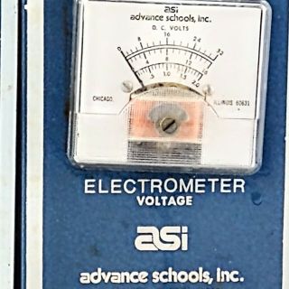 Vintage ASI Electrometer Voltage Amperage Rheostat Test Meter Tool Electric 3