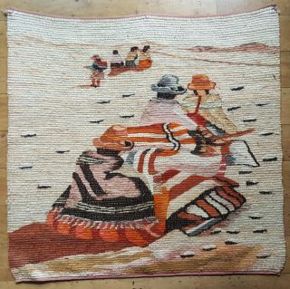 Hand Woven Alpaca Wool Wall Hanging Tapestry - Altiplano - Peruvian Folk Art