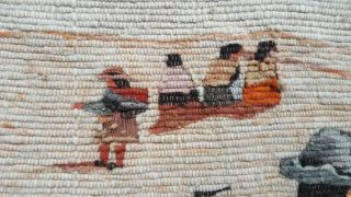 Hand Woven Alpaca Wool Wall Hanging Tapestry - Altiplano - Peruvian Folk Art 2