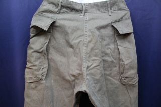 US WWII HBT combat pants with cargo pockets,  30x33,  trousers 2