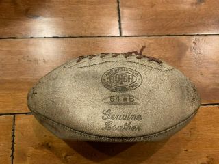 Vintage White 64 Gb Hutch Pro Official Leather Football Rare