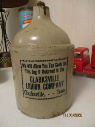 Clarksville Liquor Company Whiskey Jug
