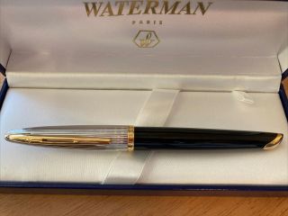 Waterman Carene Deluxe Black Lacquer Fountain Pen FP 3