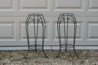 Vintage Metal Planter Plant Stands 26 " Tall