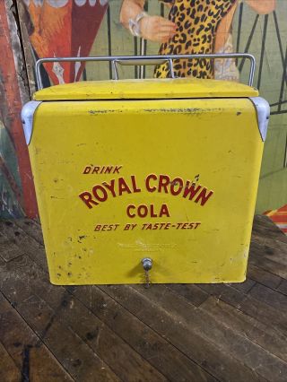 Vintage Royal Crown A1 Cooler Sign Coca Cola 7up Pepsi Orange Crush Dr Pepp Nehi