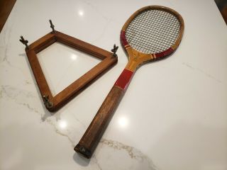 Vtg Wright & Ditson Challenge Cup Tennis Racquet 1924 - 1932 Strings Usa