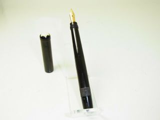No 20 Montblanc Hard Rubber Safety Fountain Pen 18ct Flexy Om Nib Serviced