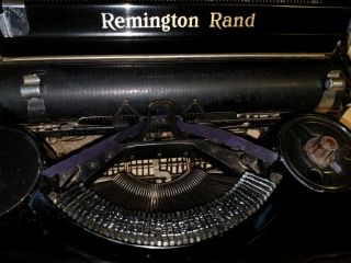 Vintage Remington Rand Model 1 Portable Typewriter w/ case - 1930s 4