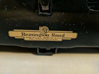 Vintage Remington Rand Model 1 Portable Typewriter w/ case - 1930s 6