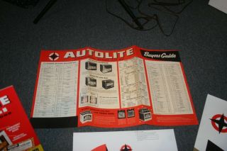 NOS Mustang Autolite Battery sales promotional kit,  poster,  stand up,  dangler 3